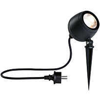 LED-puutarhaspotti Paulmann Kikolo, IP65, 90mm, 3000K, 60°, antrasiitti