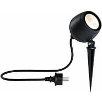 LED-puutarhaspotti Paulmann Kikolo, IP65, 90mm, 3000K, 20°, antrasiitti