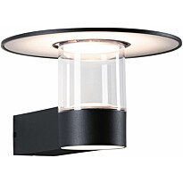 LED-ulkoseinävalaisin liiketunnistimella Paulmann Sienna, IP44, 3000K, korroosionkestävä, antrasiitti