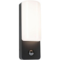 LED-ulkoseinävalaisin liiketunnistimella Paulmann Bonnie, IP44, 3000K, antrasiitti