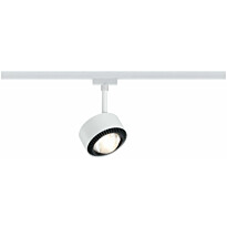 LED-spottivalaisin kiskoon Paulmann URail Aldan, 2700K, himmennettävä, valkoinen/musta