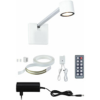 LED-tauluvalaisin Paulmann Adelia, 8.5cm, 2700K, 370lm, 230/24V, 4.5W, himmennettävä, harjattu alumiini