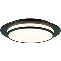 LED-kattovalaisin Paulmann Egron, 2700K, himmennettävä, mattamusta