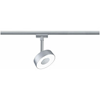 LED-spottivalaisin kiskoon Paulmann URail Circle, 160lm, 5W, 4000K, himmennettävä, mattakromi