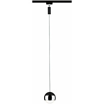 LED-riippuvalaisin kiskoon Paulmann Urail Capsule II, 6.3W, 2700K, himmennettävä, mattamusta/kromi
