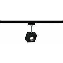 LED-spottivalaisin kiskoon Paulmann URail Cube, 4000K, himmennettävä, mattamusta