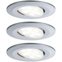 Upotettava LED-valaisin Paulmann Calla, 3kpl, IP65, Ø90mm, 6W, 530lm, 4000K, eri värejä