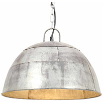 Teollistyylinen riippuvalaisin 25 w hopea pyöreä 41 cm e27