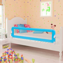 Turvalaita sänkyyn 2 kpl sininen 150x42 cm