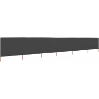 Tuulensuojakangas 6 paneelilla 800 x 80 cm harmaa