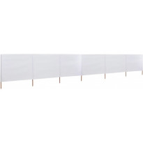 Tuulensuojakangas 6 paneelilla 800 x 80 cm valkoinen
