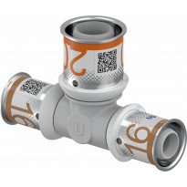Puristus-T-haara Uponor S-Press Plus, PPSU, 16-20-16mm
