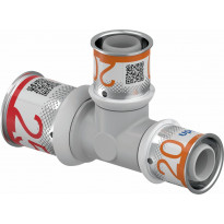 Puristus-T-haara Uponor S-Press Plus, PPSU, 25-20-20mm