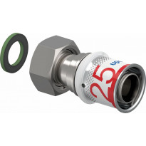Puristusliitin Uponor S-Press Plus 25-G3/4&quot;SN pyörivällä mutterilla