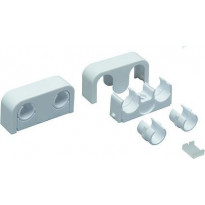 Putkikannake Uponor 16 - 20 mm 2 putkelle k/k 40 valkoinen
