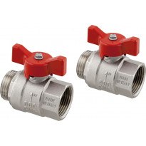 Sulkuventtiili Uponor Vario NP, G1-G1, 2 kpl