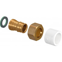 Suoraliitin Uponor Q&amp;E, pyörivä mutteri, NKB DR 22-3/4&quot;SN