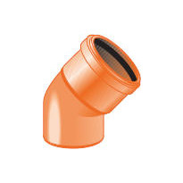 Maaviemärin kulmayhde PVC 250x30°
