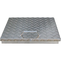 Kaivonkannen alumiininen lukittava huoltoluukku, 52x52cm