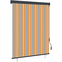 Ulkorullaverho 140x250 cm keltainen ja sininen