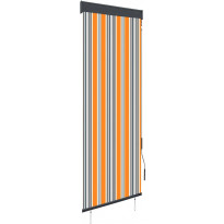 Ulkorullaverho 60x250 cm keltainen ja sininen