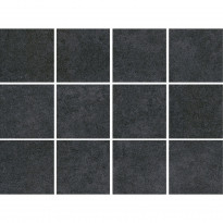 Lattialaatta Bien Arcides Anthracite, himmeä, verkolla, 100x100mm