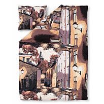 Pussilakanasetti Vallila Vanha Turku, 150x210cm, beige