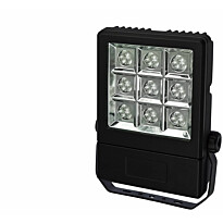 Ulkoseinävalaisin Lysse Wallwasher 12LED Cree 25W 30° IP65 6000K 286x215x175mm musta