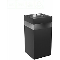 Ulkoseinävalaisin Spectrum Torre Ring 9W CCT IP54 99x78x156mm neliö alas musta