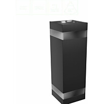 Ulkoseinävalaisin Spectrum Torre Ring 18W CCT IP54 99x78x240mm neliö ylös/alas musta