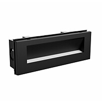Julkisivuvalaisin Spectrum Encanta 6W CCT IP54 upotettava asymmetrinen valaistus 230x84x60mm musta