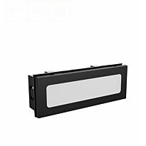 Julkisivuvalaisin Spectrum Encanta 6W CCT IP54 upotettava 230x84x60mm musta