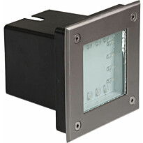 Uppovalaisin Spectrum Lukka 16LED IP65/67 3000K 150x150x124mm hopea