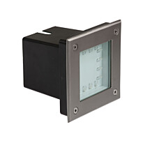 Uppovalaisin Spectrum Lukka 16LED IP65/67 3000K 150x150x124mm hopea