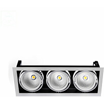 Alasvalo Spectrum Modern Day 3x1LED COB Citizen 40° 188x498x180mm 3x27W 3000K valkoinen
