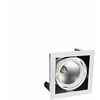 Alasvalo Spectrum Modern Day 1x1LED COB Citizen 40° 700mA 188x188x180mm 27W 3000K valkoinen