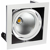 Alasvalo Spectrum Modern Day 1x1LED COB Citizen 40° 700mA 188x188x180mm 27W 3000K valkoinen