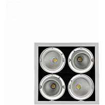 Alasvalo Spectrum Modern Day 4x1LED COB Citizen 40° 348x348x180mm 4x27W 3000K valkoinen