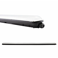 Teollisuusvalaisin Spectrum Limea Gigant Hermetic 1490x72x70mm 75W 4000K 120° IP65 IK10 tiivistetty musta