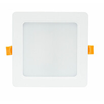 Upotettava alasvalo Spectrum Dure 3 12W 6000K 110° IP54 IK06 neliö integroitu ajuri 145x145x34mm valkoinen