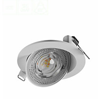 Alasvalo Spectrum Mobilo Ø105x35mm LED 6.5W CCT 36° IP20 suunnattava valkoinen