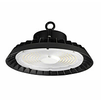 Teollisuusvalaisin Spectrum Plateo 4 High Bay Ø280mm 200W/150W/100W 90° IP65 IK09 4000K ripustettava musta
