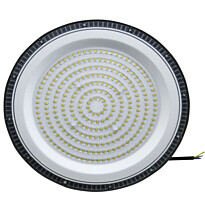 Teollisuusvalaisin Spectrum Plateo Sun 3 High Bay Ø309mm 200W 90° IP65 4000K ripustettava musta Ø309x68mm