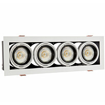 Upotettava kohdevalaisin Spectrum Modern Day Mini 4xGU10 100x316x77mm valkoinen