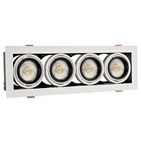 Upotettava kohdevalaisin Spectrum Modern Day Mini 4xGU10 100x316x77mm valkoinen