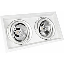 Alasvalo Spectrum Modern Day Due Maxi 186x336x43mm 2x AR111 GU10 suunnattava upotettava