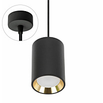 Riippuvalaisin Chloe Mini GU10 IP20 pinta-asennettava musta Ø70x100mm musta