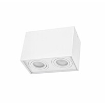 Alasvalo Spectrum Chloe Duo 2xGU10 IP20 suorakaide säädettävä 97x185x125mm valkoinen