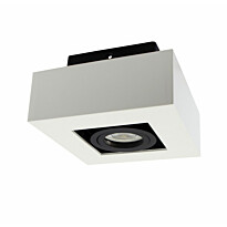 Kohdevalaisin Spectrum Mirora GU10 145x145x85mm pinta-asennettava valkoinen