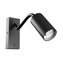 Kohdevalaisin Spectrum Squalla Variosa Flexi Switch GU10 sconse 55x100x410mm